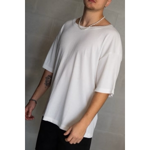 טי שירט ריב אוברסייז קצר עיגול פתוח