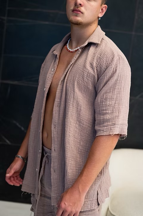 מכופתרת פשתן פלאיה – תמונה 6