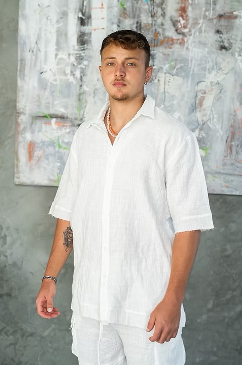 מכופתרת פשתן פלאיה – תמונה 7