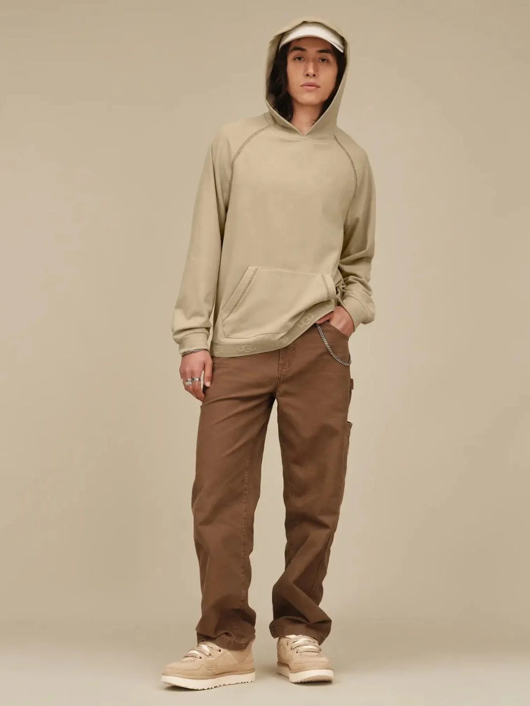 UGG Lo Lowmel Mustard Seed סניקרס לואמל לגברים – תמונה 7