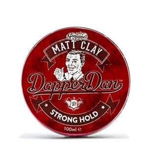 Dapper Dan Matt Clay Strong Holdקליי לעיצוב שיער – אחיזה חזקה וגימור מט